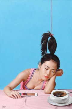 中国 Painting - 賢い中国人の女の子になるまで楽しんでください